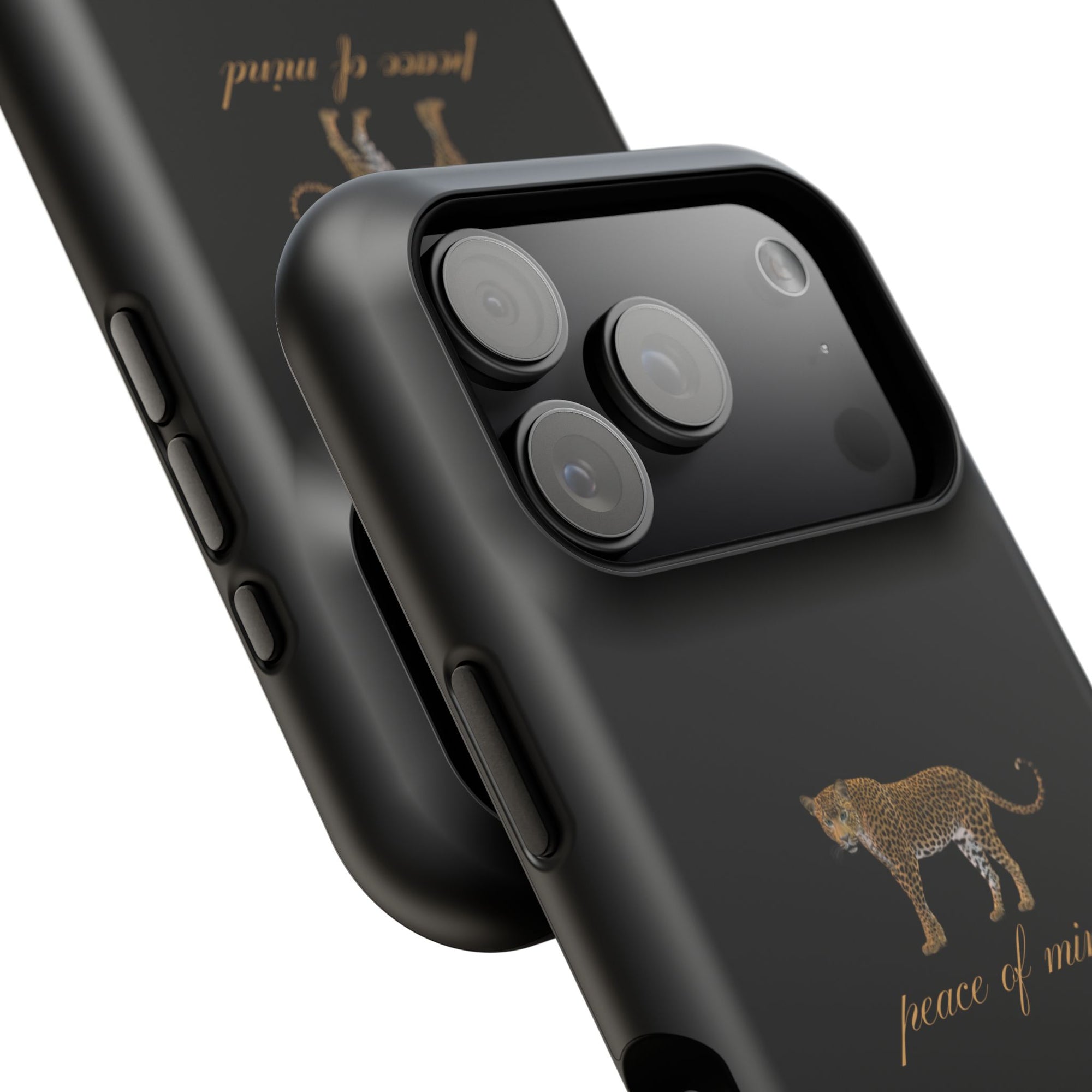 Black 'Peace of Mind' Panther Phone Case