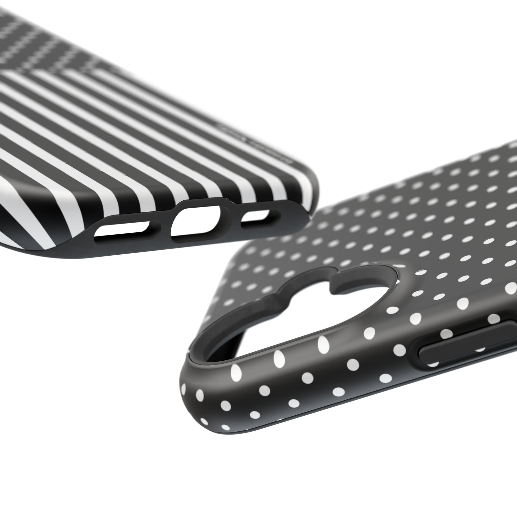 B&W Polka Dots x Stripes Phone Case