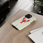 Yellow Stripes & Crawfish Phone Case