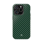 Emerald Green Polka Dots Phone Case