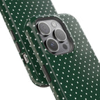 Emerald Green Polka Dots Phone Case