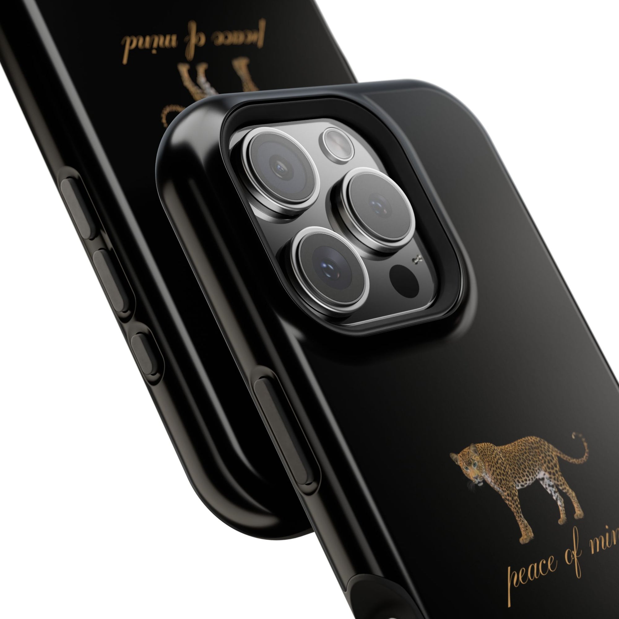Black 'Peace of Mind' Panther Phone Case