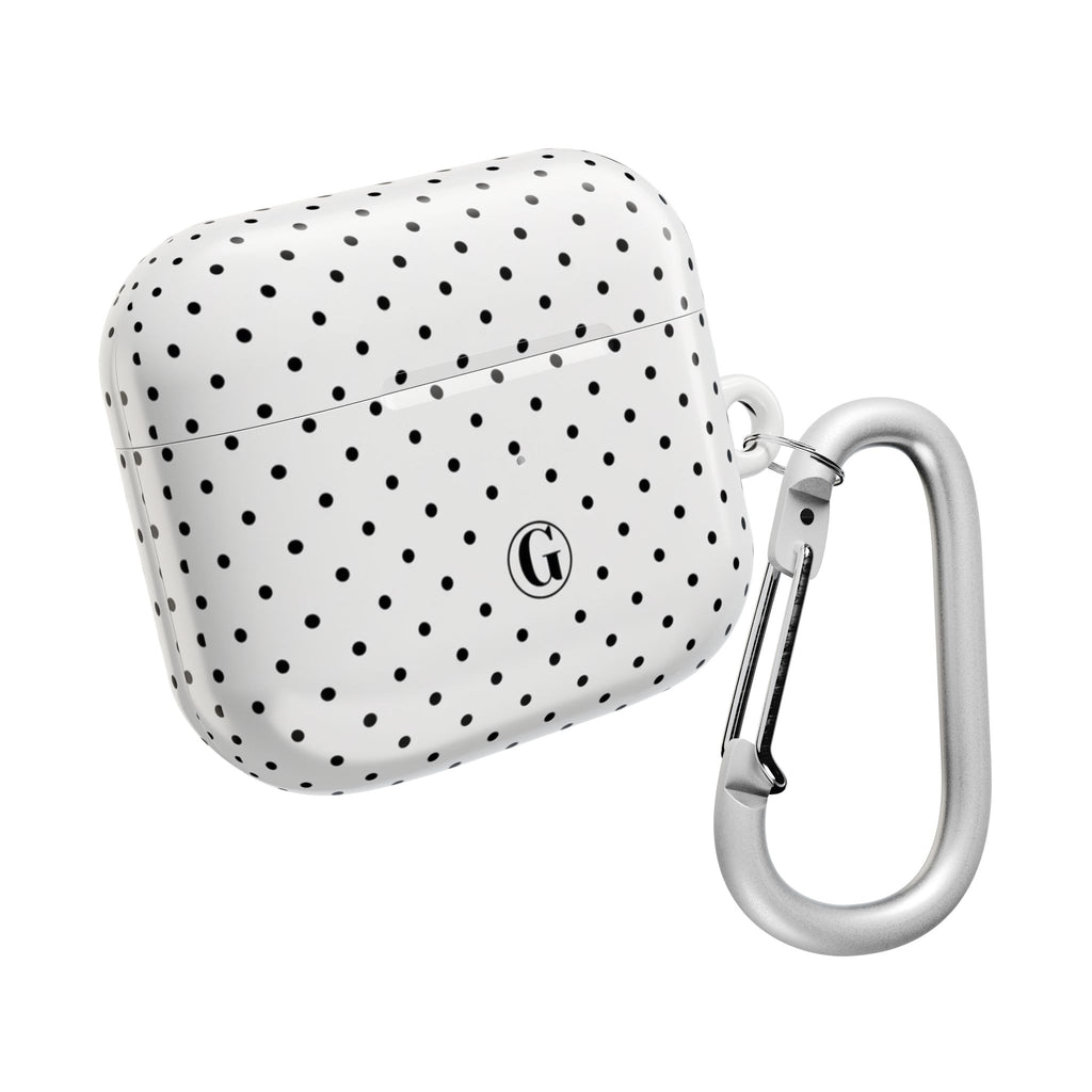 White Polka Dot AirPod Case