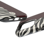 Zebra Print x Burgundy Phone Case