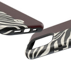 Zebra Print x Burgundy Phone Case