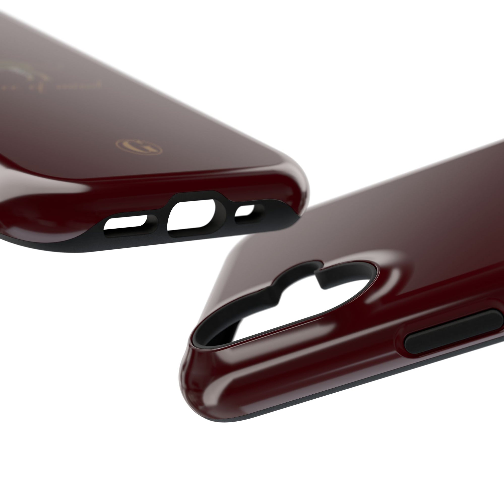 Burgundy 'Peace of Mind' Panther Phone Case