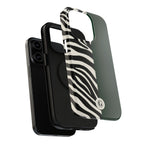 Zebra Print x Emerald Green Phone Case