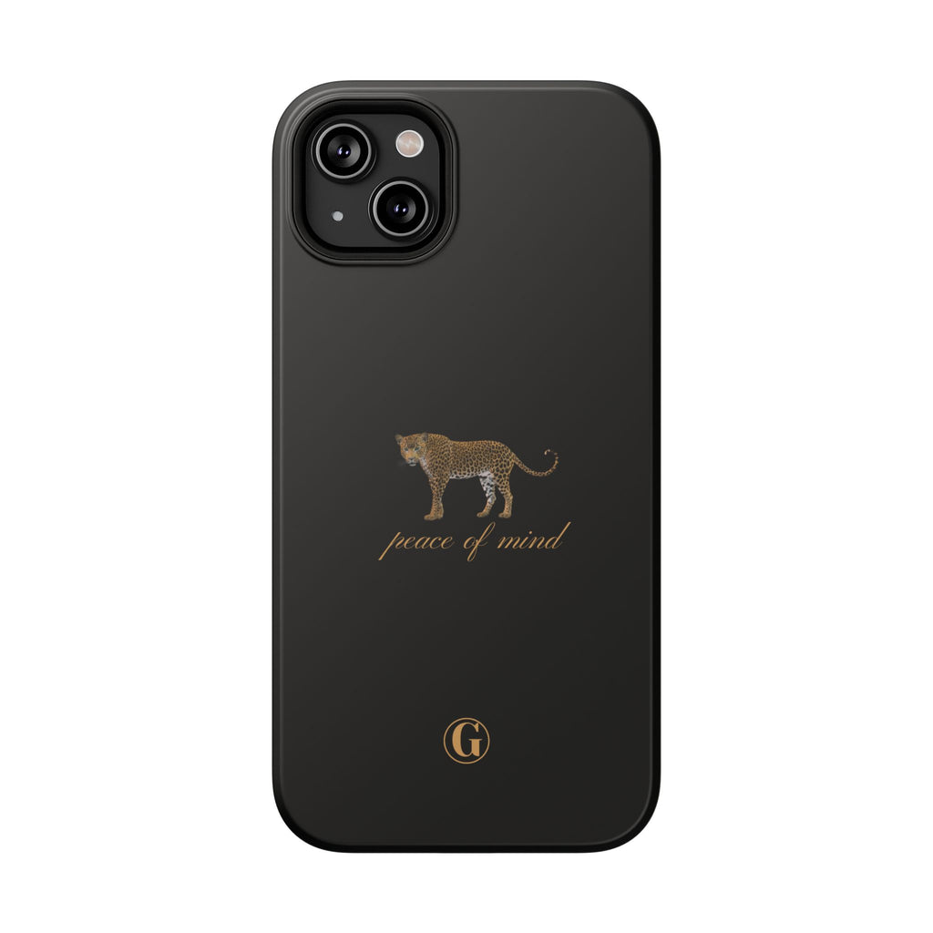 Black 'Peace of Mind' Panther Phone Case