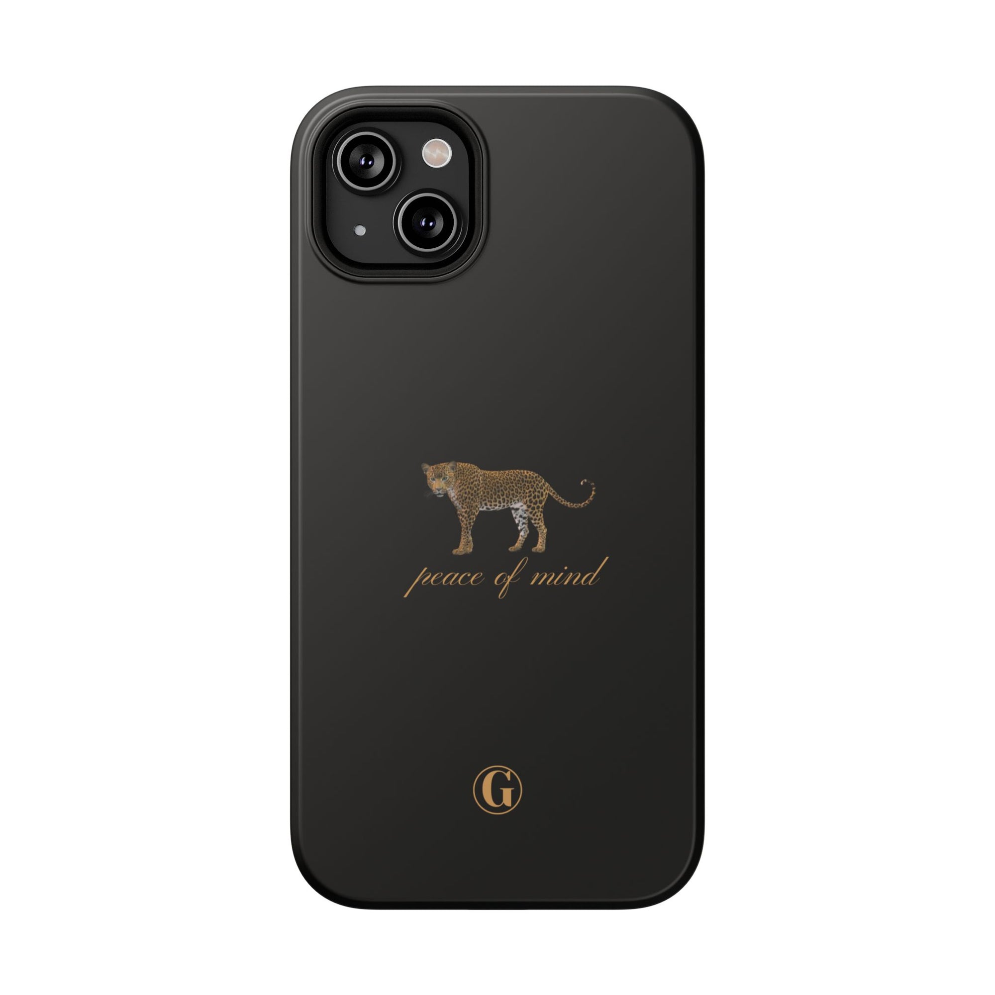 Black 'Peace of Mind' Panther Phone Case