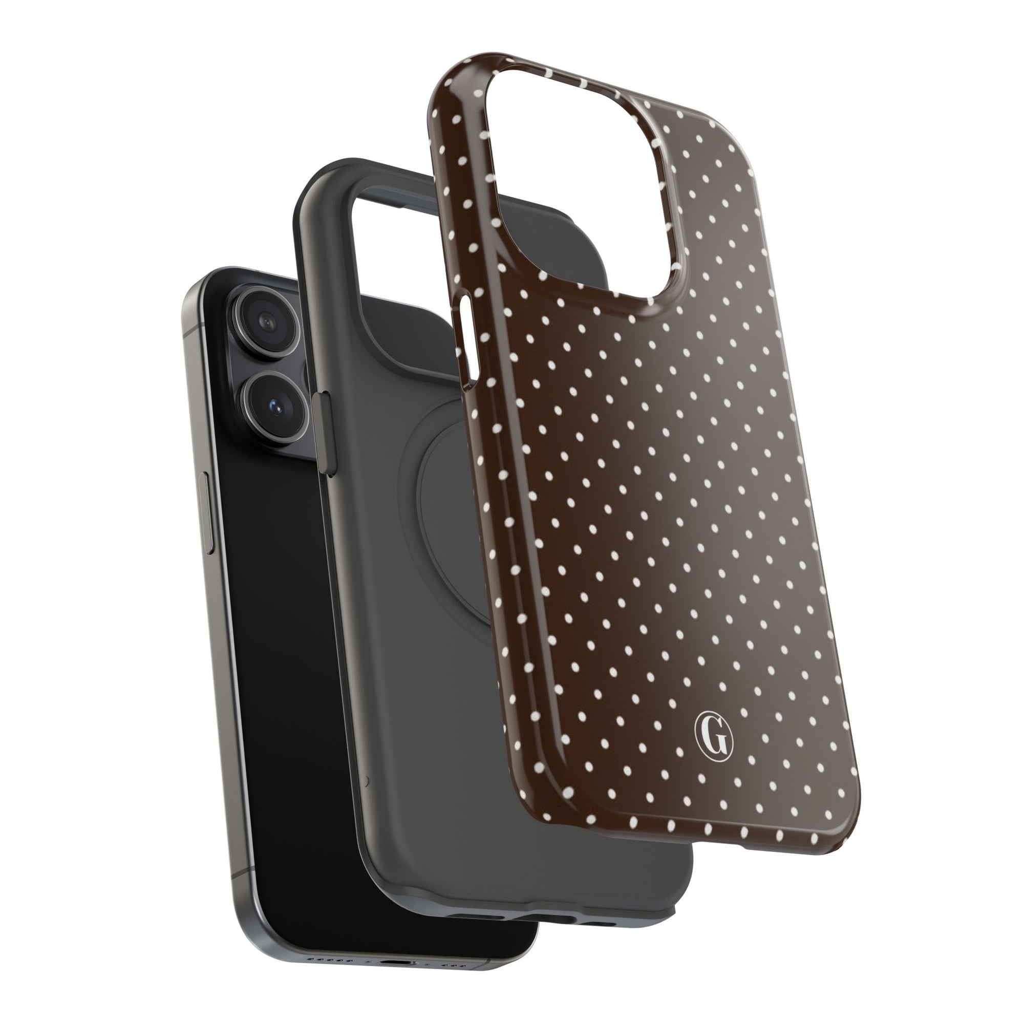 Brown Polka Dots Phone Case