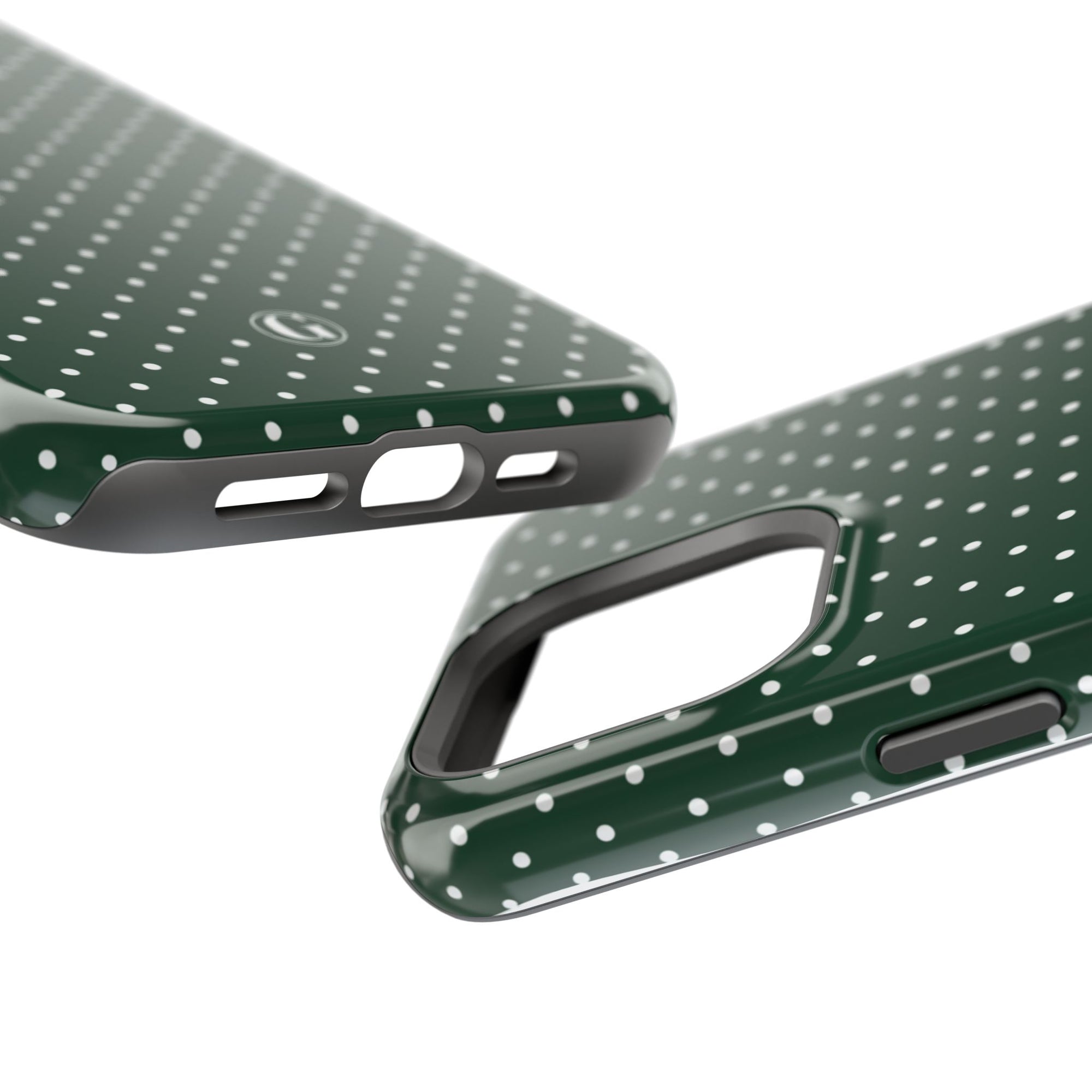Emerald Green Polka Dots Phone Case
