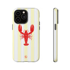 Yellow Stripes & Crawfish Phone Case