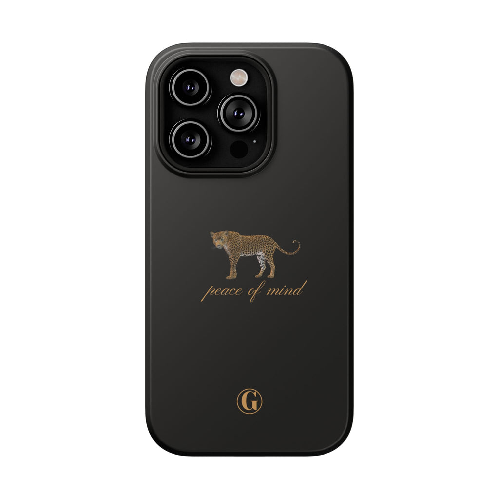 Black 'Peace of Mind' Panther Phone Case