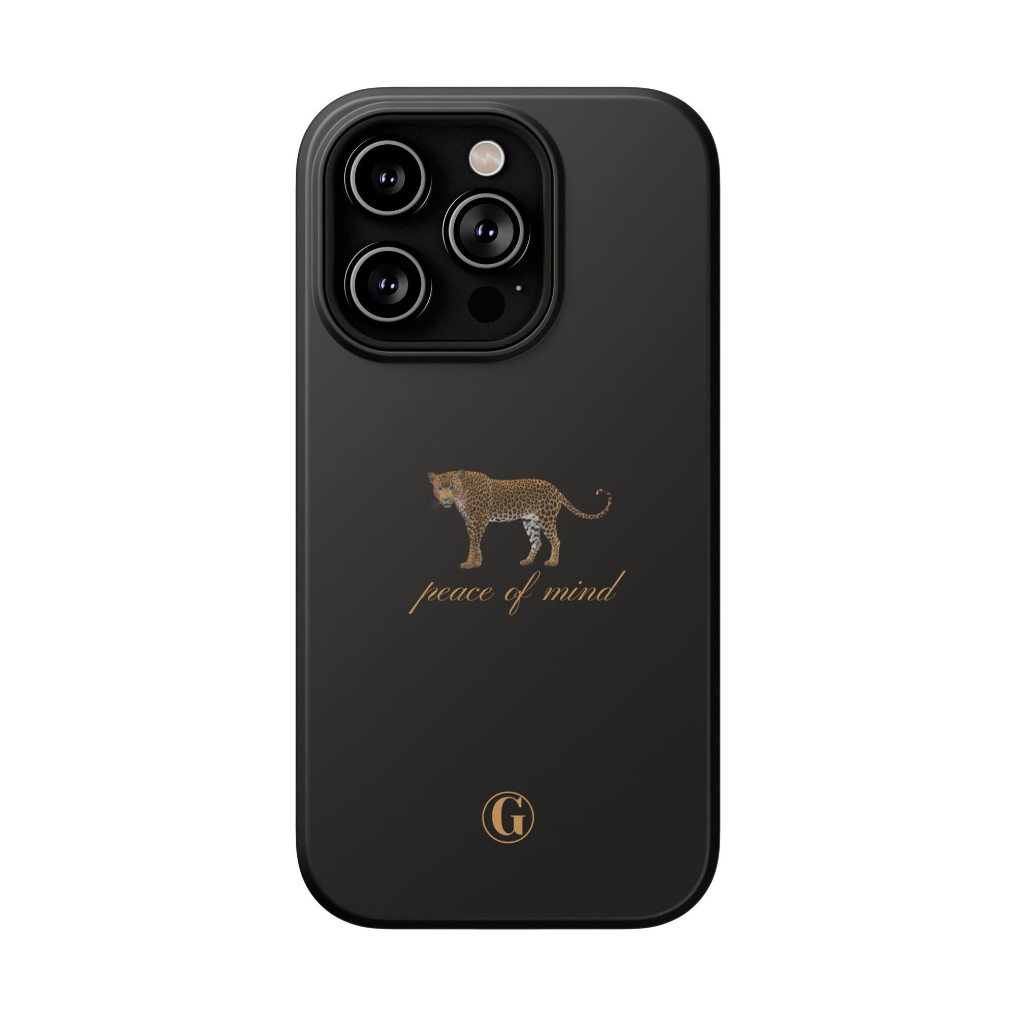 Black 'Peace of Mind' Panther Phone Case