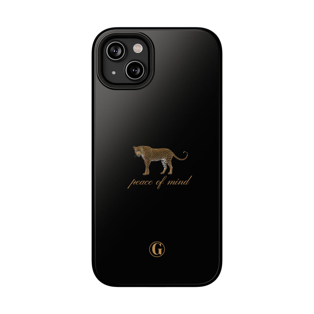 Black 'Peace of Mind' Panther Phone Case