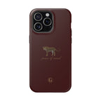 Burgundy 'Peace of Mind' Panther Phone Case