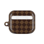 Brown Checkmate AirPod Case
