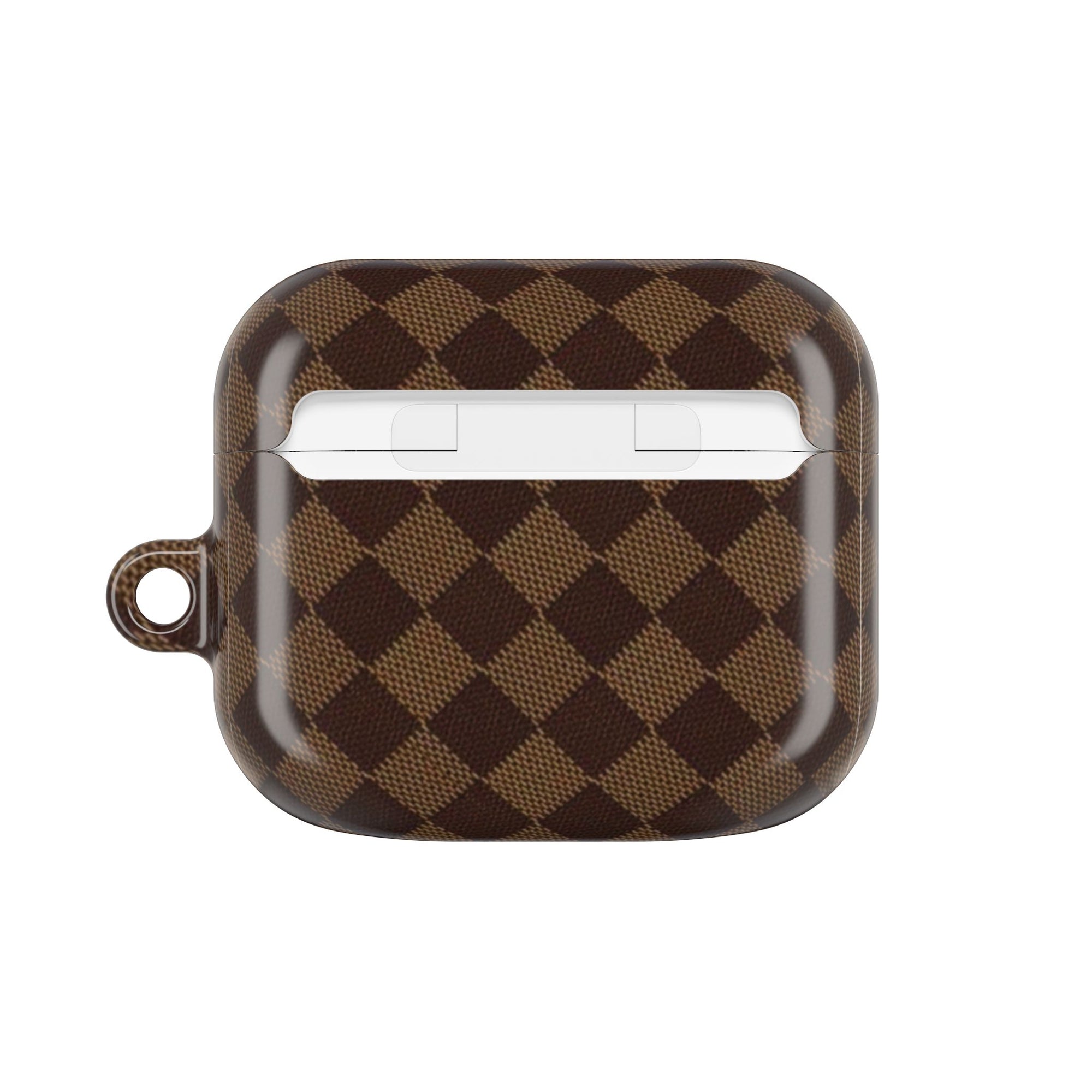 Brown Checkmate AirPod Case