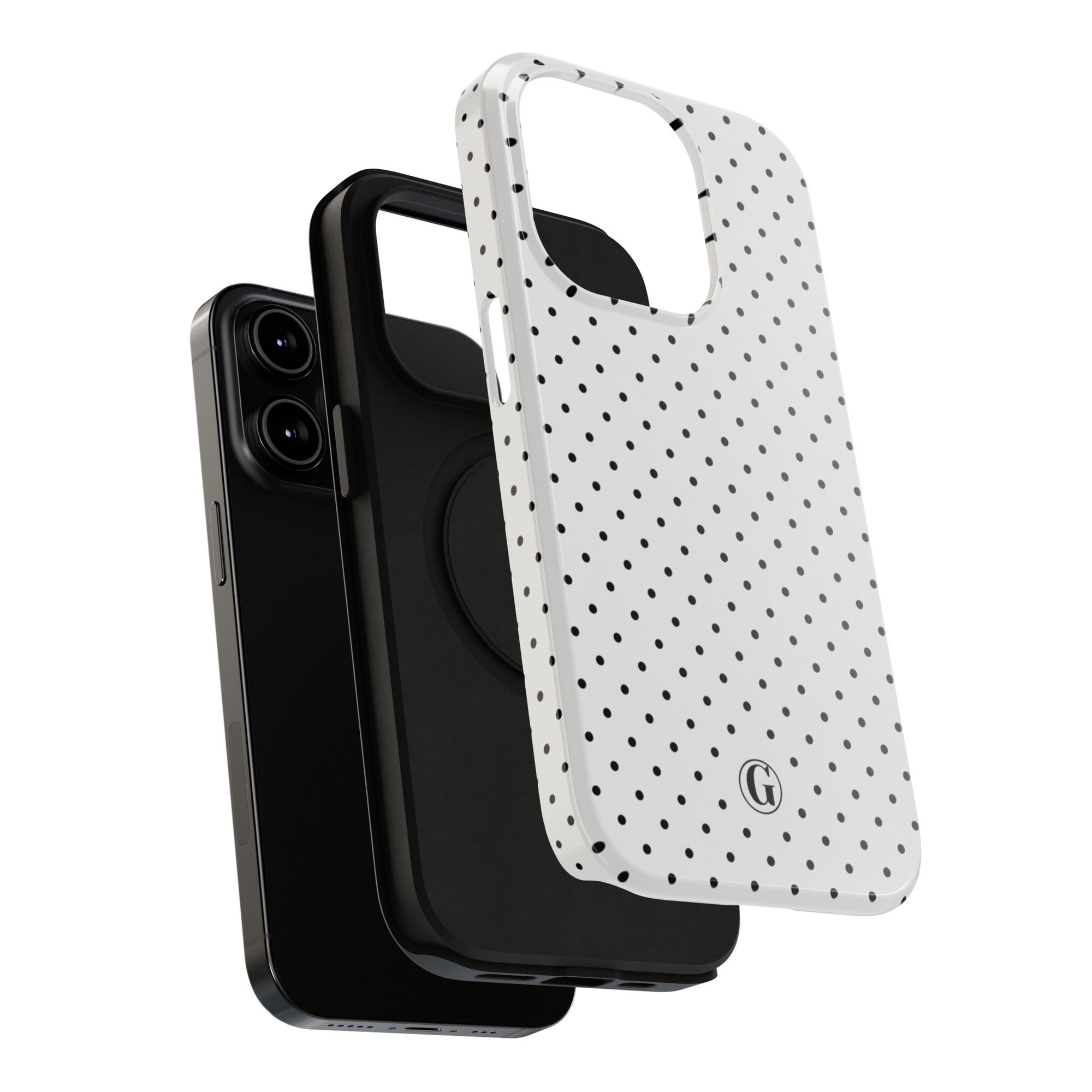 White Polka Dots Phone Case