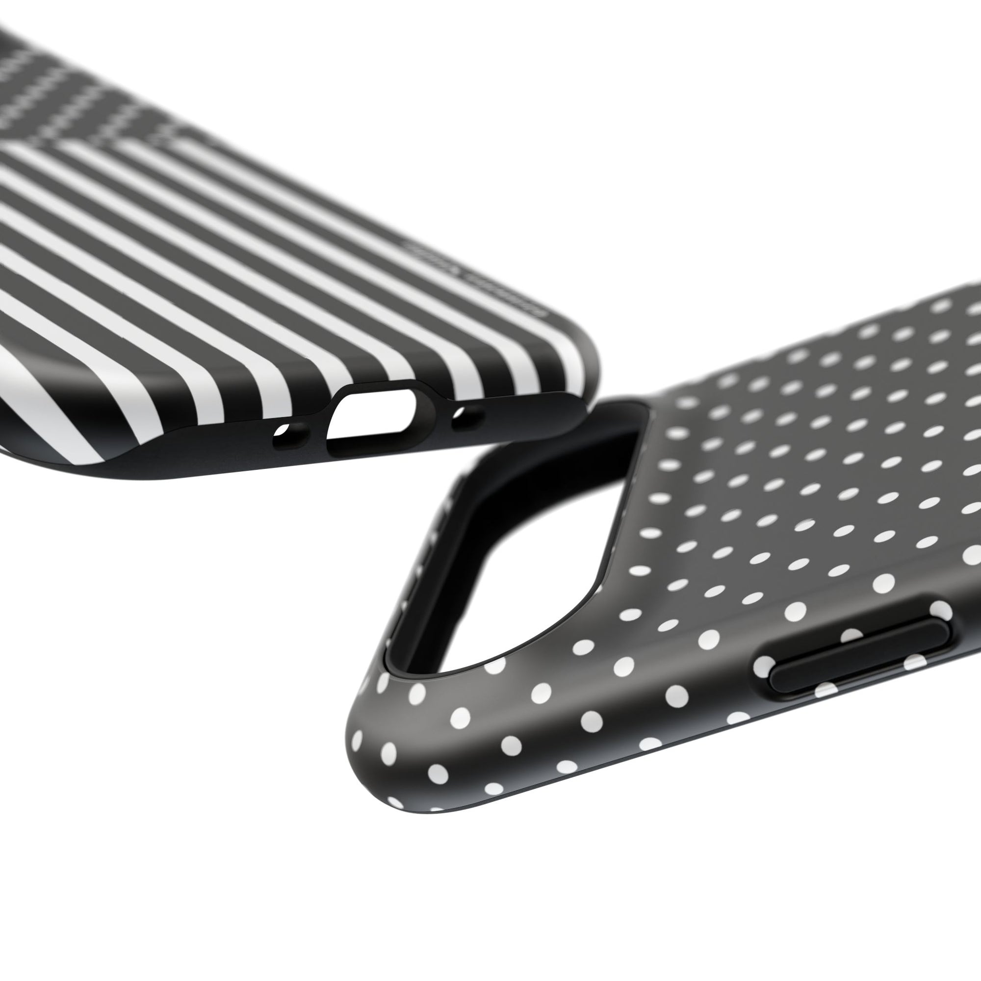 B&W Polka Dots x Stripes Phone Case