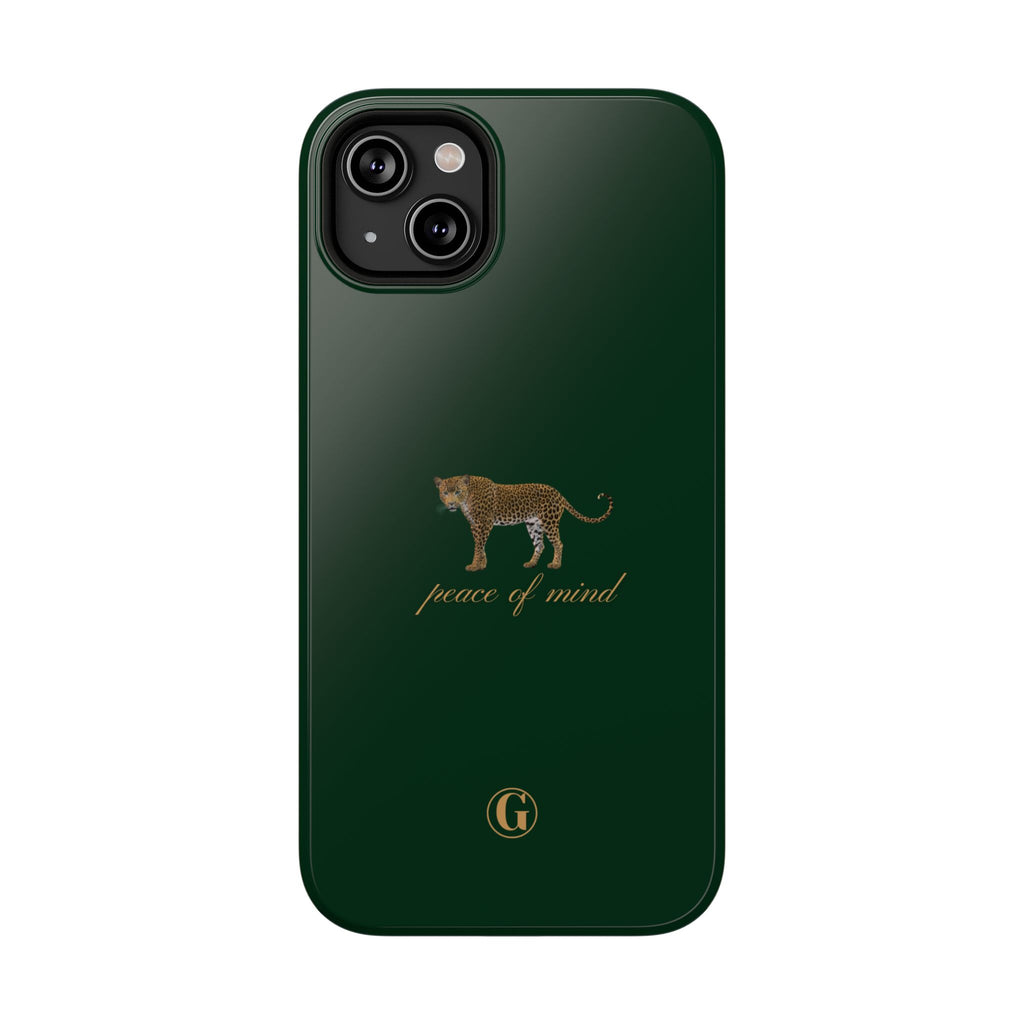 Emerald Green 'Peace of Mind' Panther Phone Case