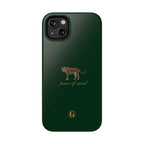 Emerald Green 'Peace of Mind' Panther Phone Case