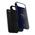 Navy Blue 'Peace of Mind' Panther Phone Case