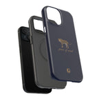 Navy Blue 'Peace of Mind' Panther Phone Case
