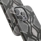 Grey Snakeskin Print Phone Case