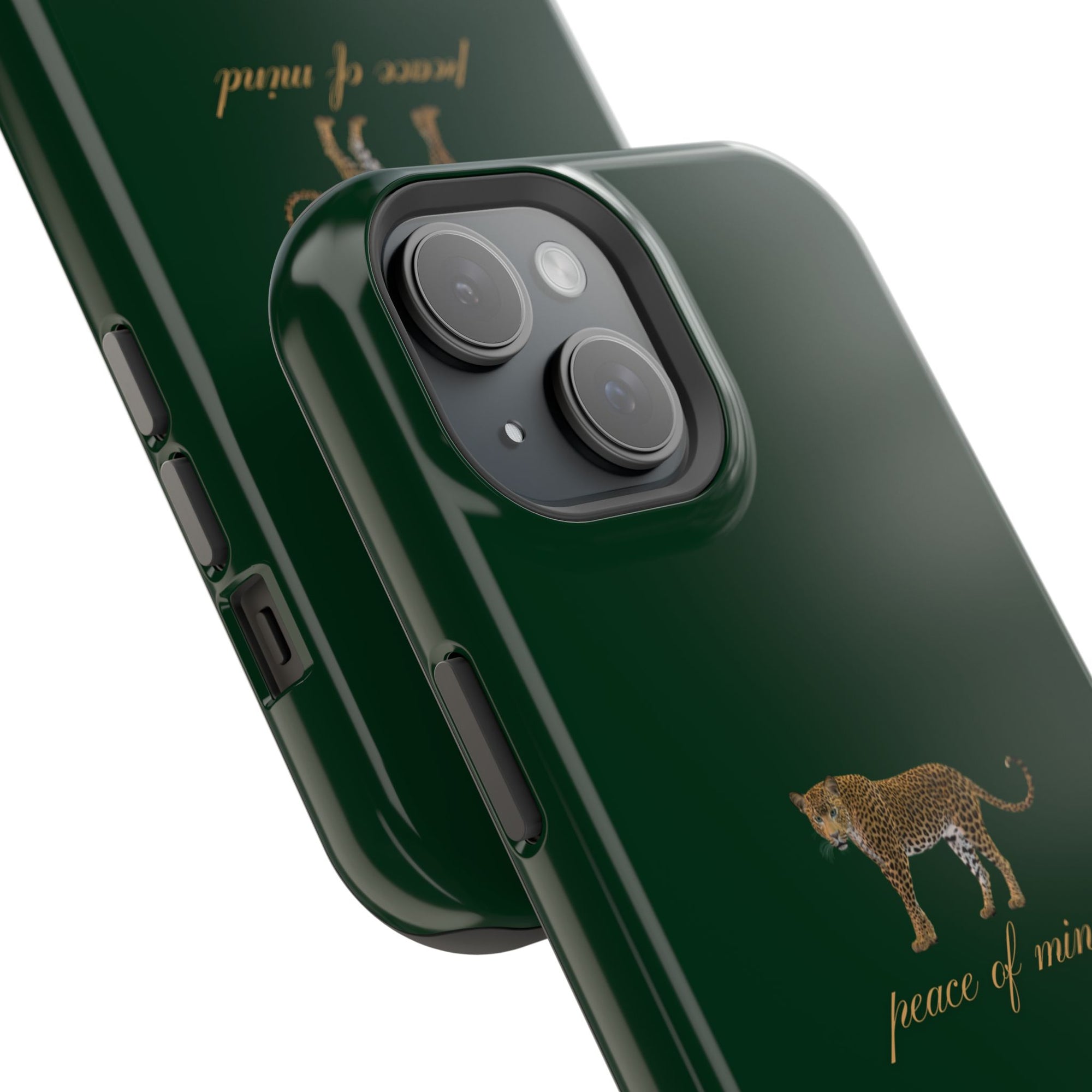 Emerald Green 'Peace of Mind' Panther Phone Case