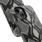Grey Snakeskin Print Phone Case