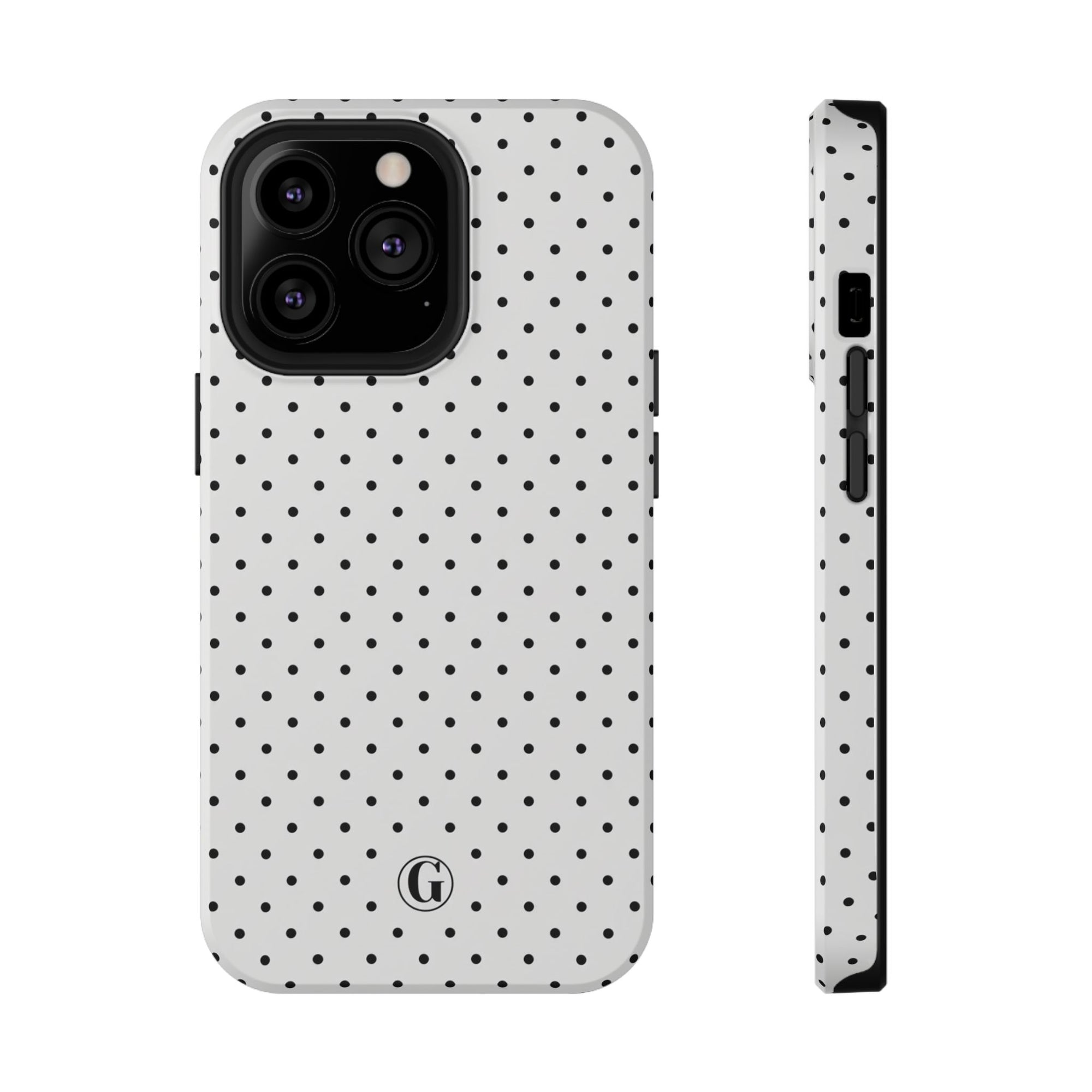 White Polka Dots Phone Case