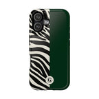 Zebra Print x Emerald Green Phone Case