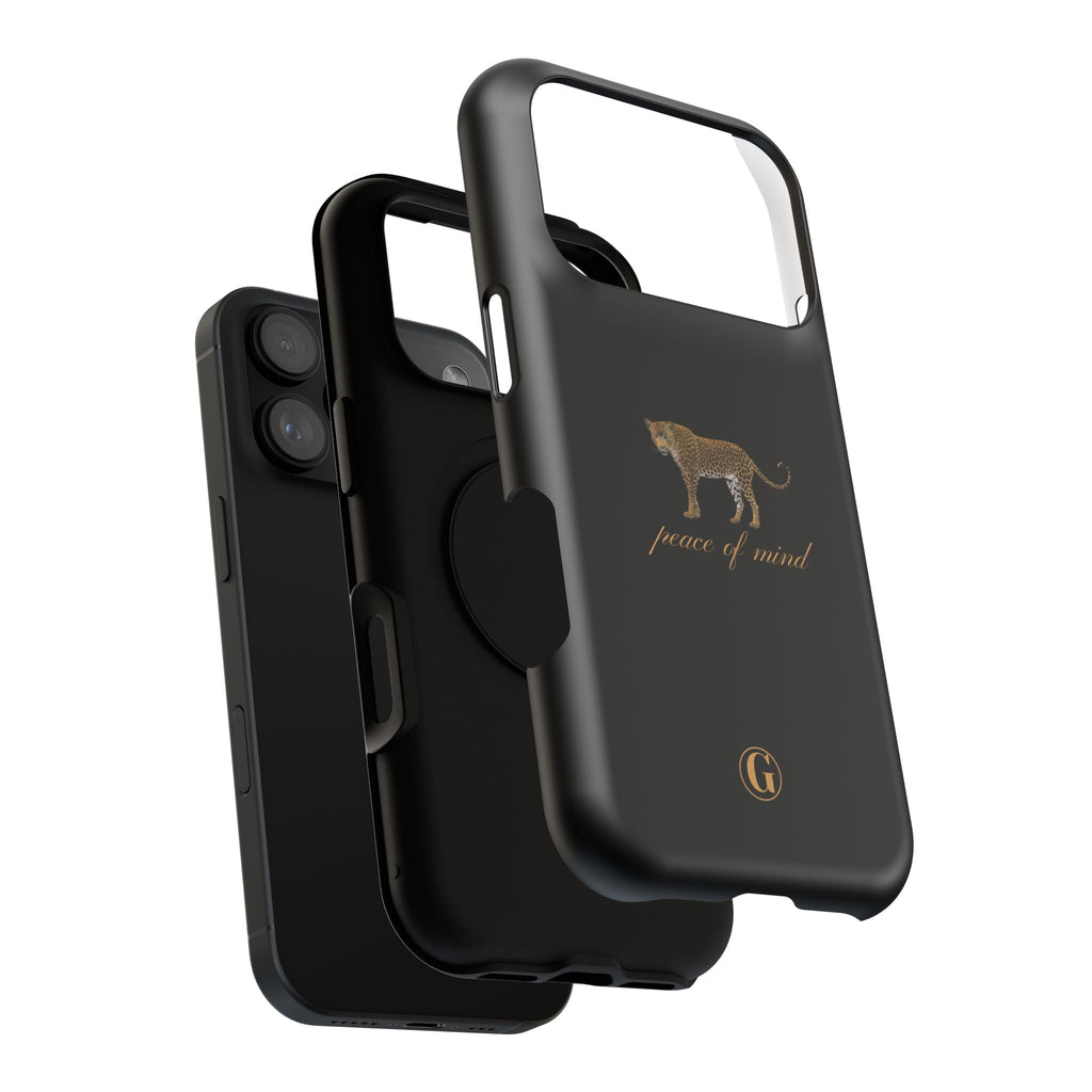 Black 'Peace of Mind' Panther Phone Case