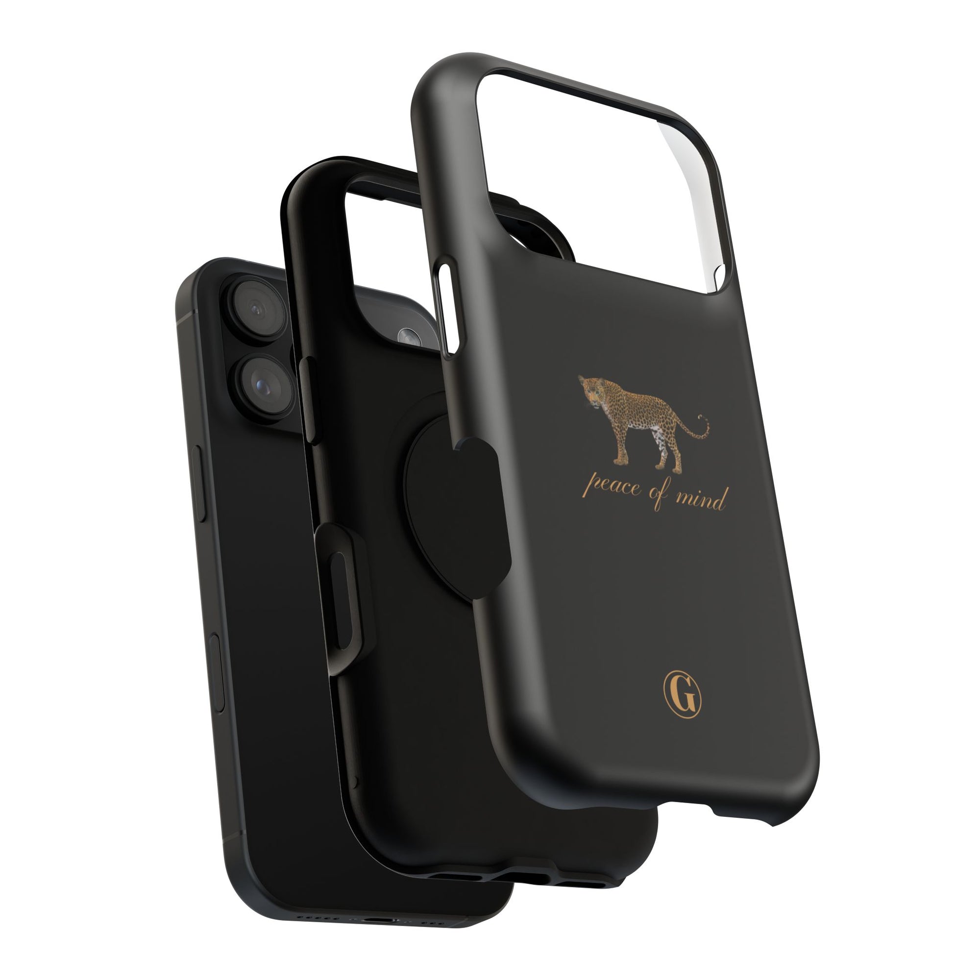 Black 'Peace of Mind' Panther Phone Case