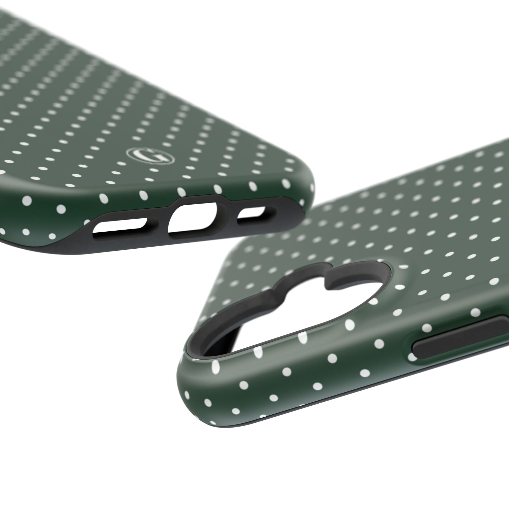 Emerald Green Polka Dots Phone Case