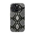 Grey Snakeskin Print Phone Case