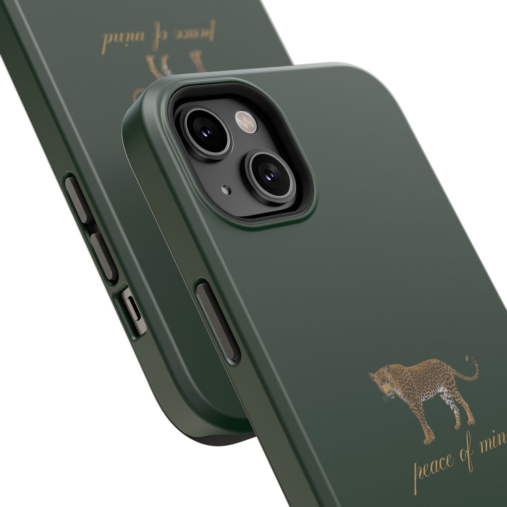Emerald Green 'Peace of Mind' Panther Phone Case