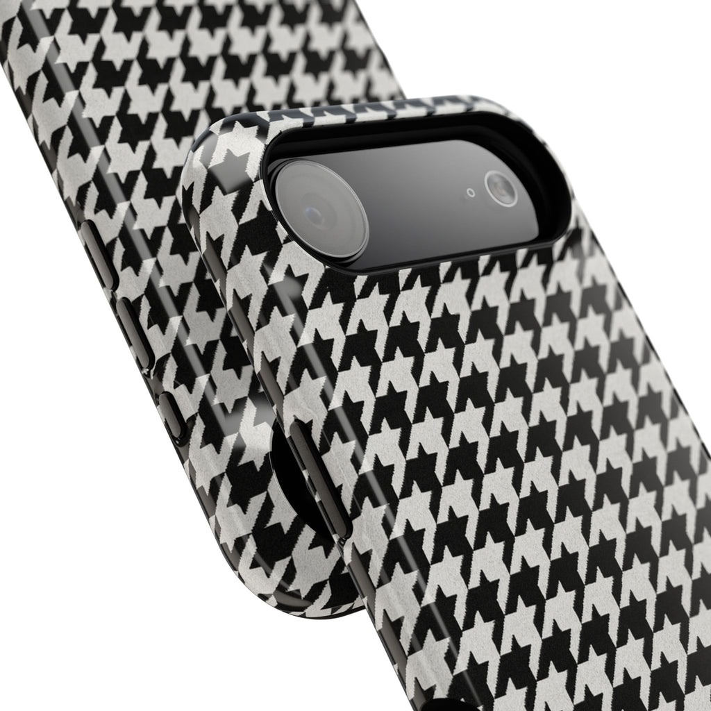 Houndstooth Print Phone Case