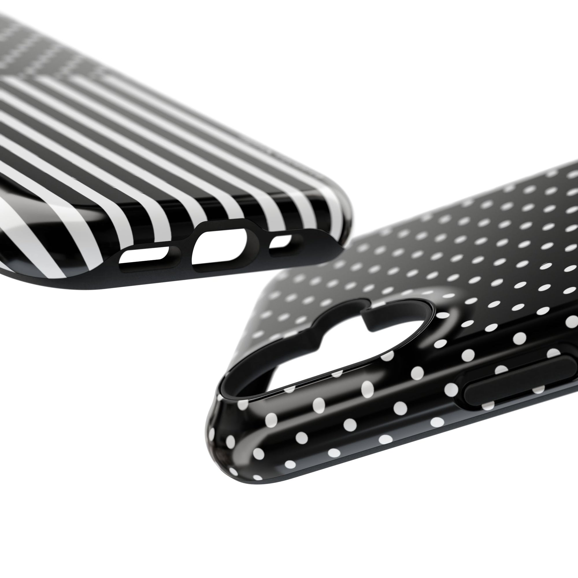 B&W Polka Dots x Stripes Phone Case