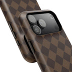 Brown Checkmate Phone Case