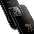 Black 'Peace of Mind' Panther Phone Case