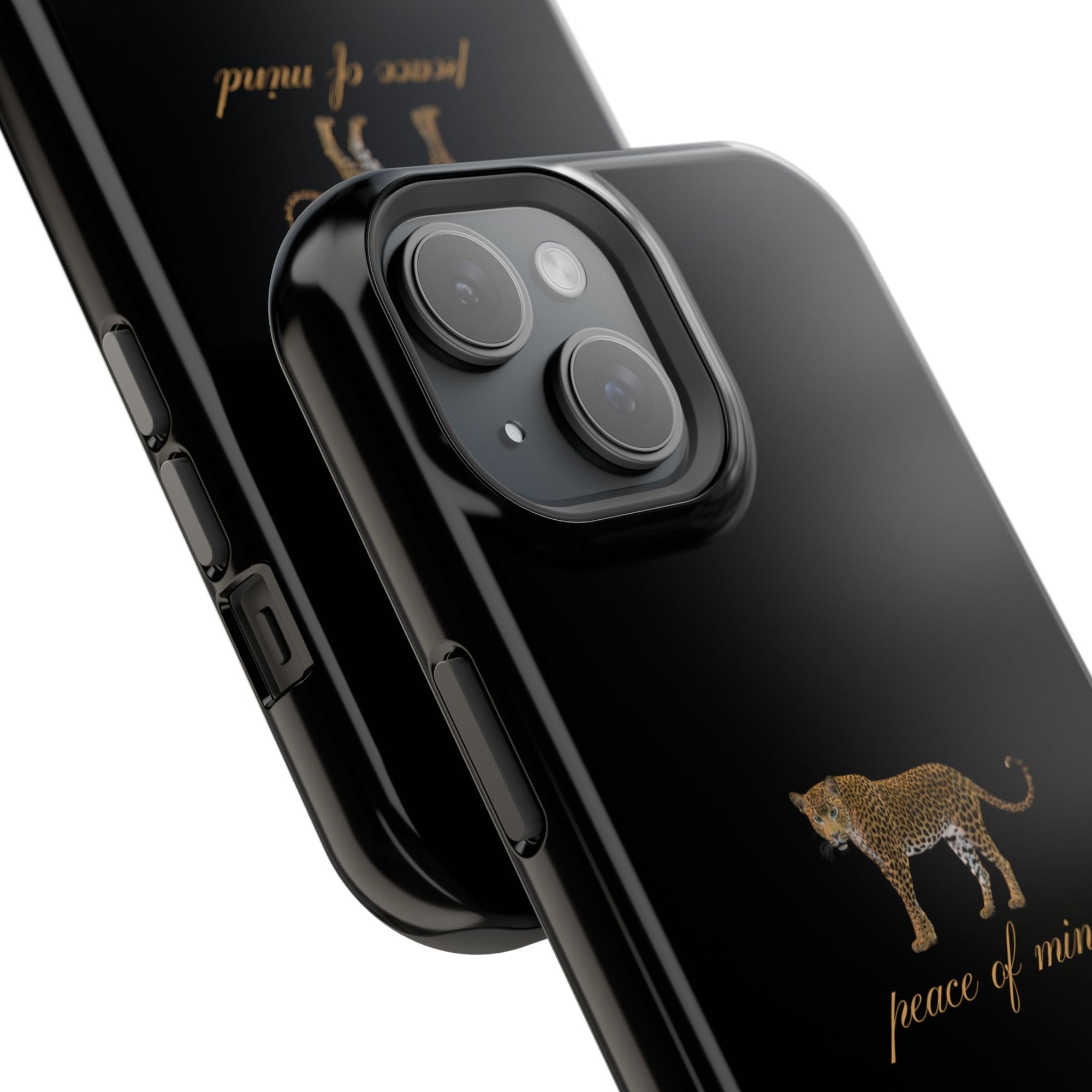 Black 'Peace of Mind' Panther Phone Case