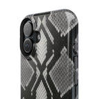Grey Snakeskin Print Phone Case