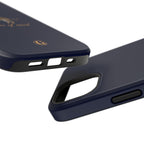 Navy Blue 'Peace of Mind' Panther Phone Case