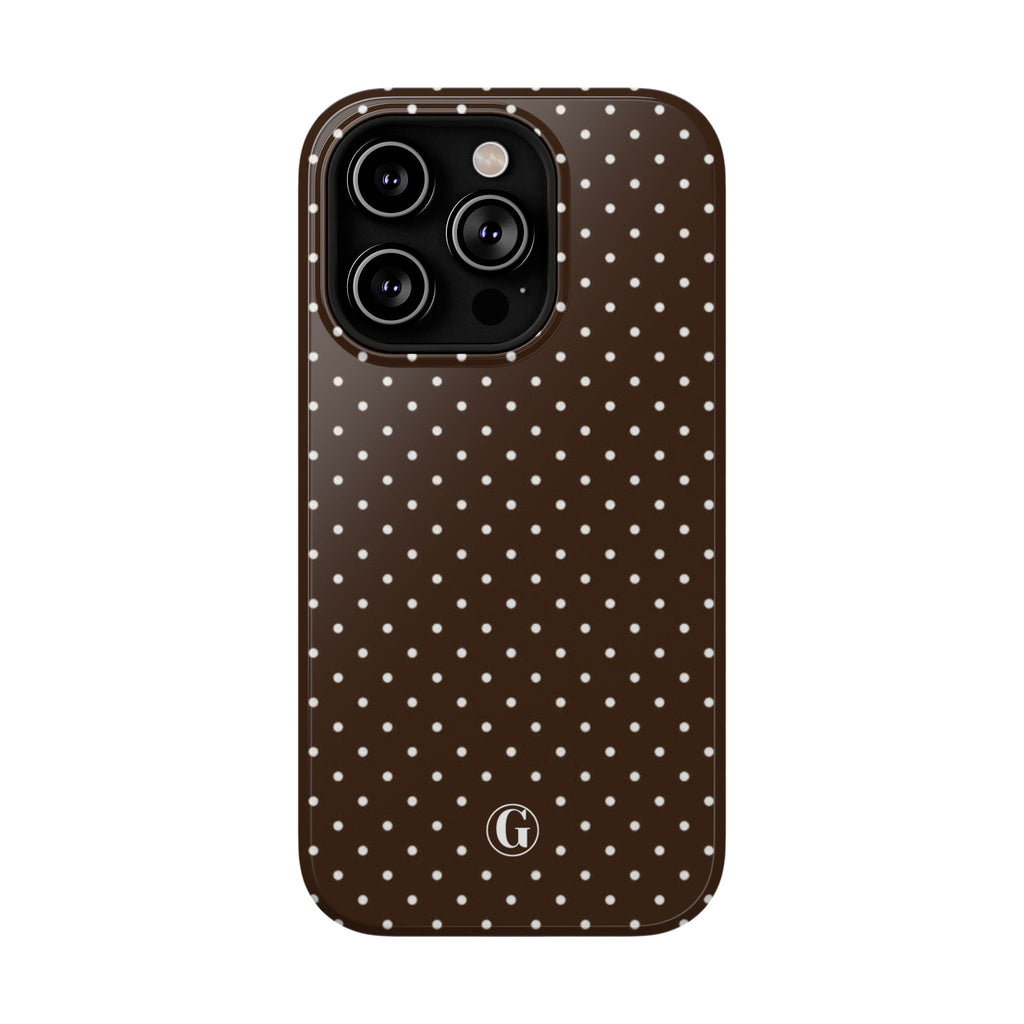 Brown Polka Dots Phone Case