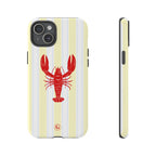 Yellow Stripes & Crawfish Phone Case