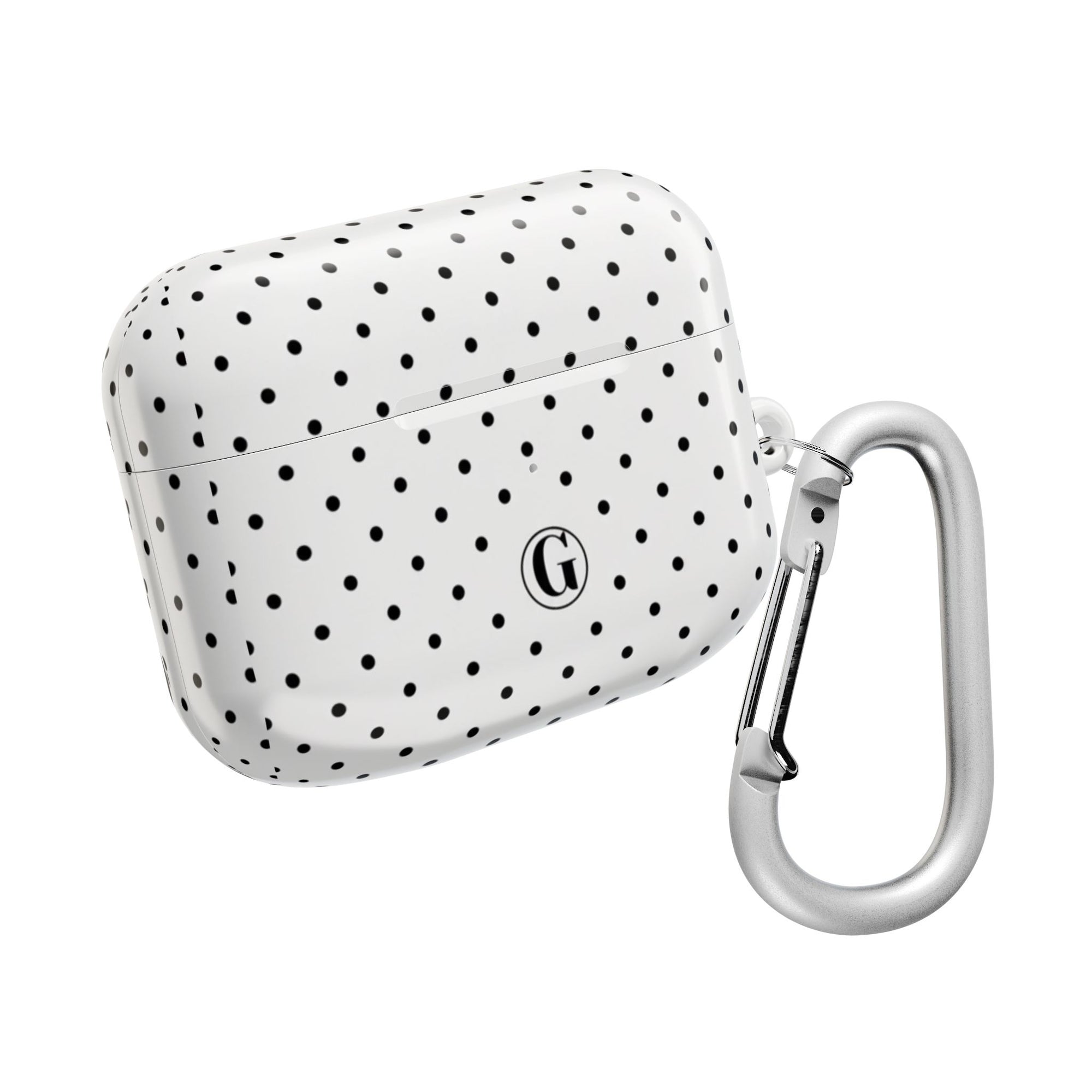 White Polka Dot AirPod Case