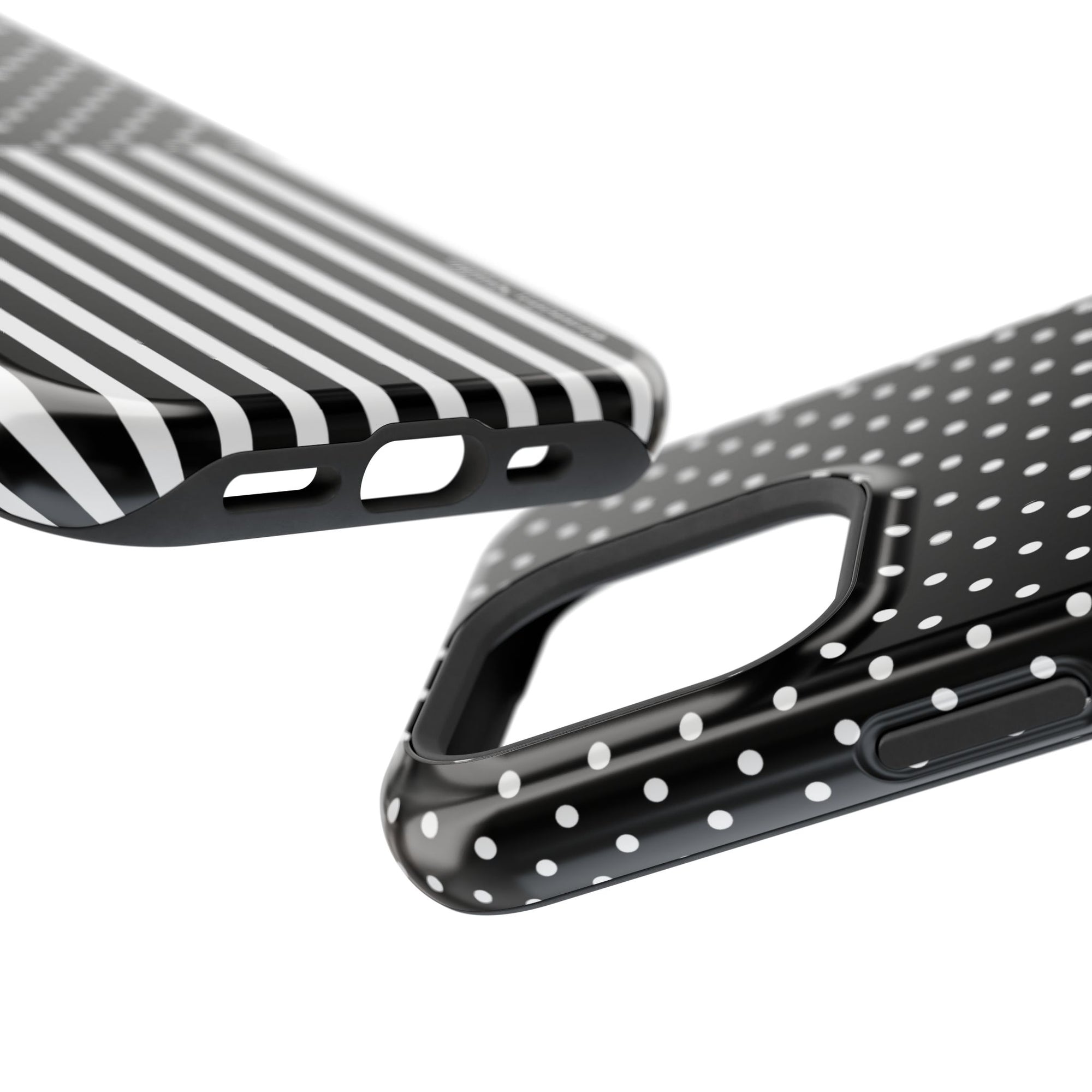 B&W Polka Dots x Stripes Phone Case