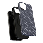 Navy Blue Polka Dots Phone Case